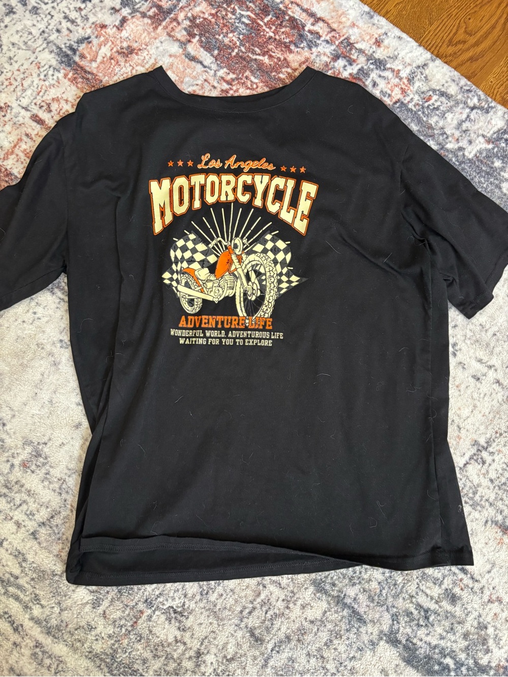 Motorcycle Graphic Tee - Black